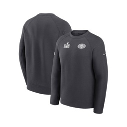 Mens Anthracite San Francisco 49ers Super Bowl LVIII Opening Night Tech Fleece Pullover Sweatshirt