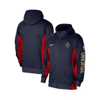 Mens Navy New Orleans Pelicans 2023/24 Authentic Showtime Full-Zip Hoodie