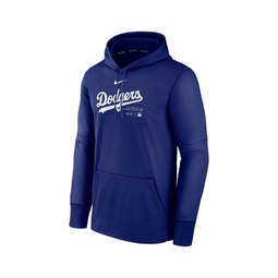 Mens Royal Los Angeles Dodgers Authentic Collection Practice Performance Pullover Hoodie