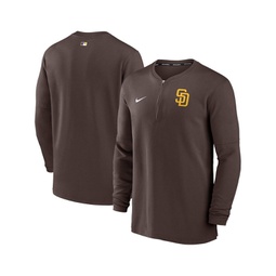 Mens Brown San Diego Padres Authentic Collection Game Time Performance Quarter-Zip Top