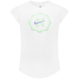 Little Girls Prep In Your Step Logo Graphic T-Shirt