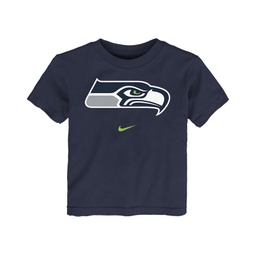 Toddler Boys and Girls College Navy Seattle Seahawks Logo T-shirt