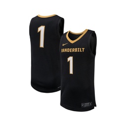 Mens 1 Black Vanderbilt Commodores Replica Basketball Jersey