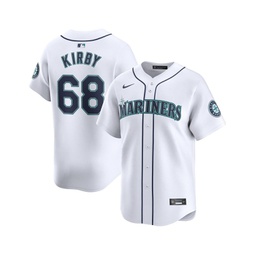 Mens George Kirby White Seattle Mariners Home Limited Player Jersey