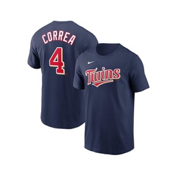 Mens Carlos Correa Navy Minnesota Twins Name and Number T-shirt