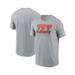 Mens Gray Cleveland Browns 2023 NFL Playoffs Iconic T-shirt
