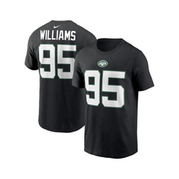 Mens Quinnen Williams Black New York Jets Player Name and Number T-shirt