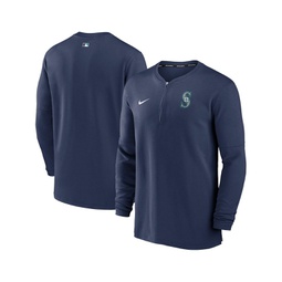 Mens Navy Seattle Mariners Authentic Collection Game Time Performance Quarter-Zip Top