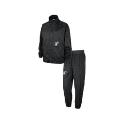 Mens Black Miami Heat 2023/24 City Edition Courtside Starting Five Full-Zip Jacket and Pants Set