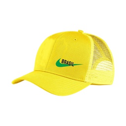 Mens Yellow Brazil National Team Classic99 Trucker Snapback Hat