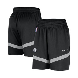 Mens Black Brooklyn Nets On-Court Practice Warmup Performance Shorts