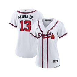 Atlanta Braves Womens Ronald Acuna Official Player Replica Jersey