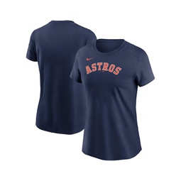 Womens Navy Houston Astros Wordmark T-shirt