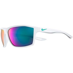 Nike Mens Legend Rectangular Sunglasses, White, 60 mm