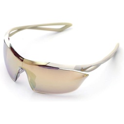 Nike Vaporwing Elite R Sunglasses - EV0913 (Matte White/Speed Tint Silver to Gold Flash Lens)