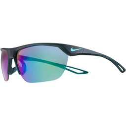 Nike Trainer S M Square Sunglasses, Aurora Green/Neptune Green, 63 mm