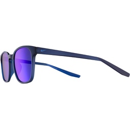 Nike CT8128-416 Session M Sunglasses Matte Midnight Navy Frame Color, Grey with Blue Mirror Lens Tint