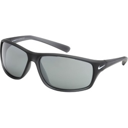 Nike EV1134-010 Adrenaline Sunglasses Matte Anthracite/Silver Frame Color, Grey with Silver Mirror Lens Tint