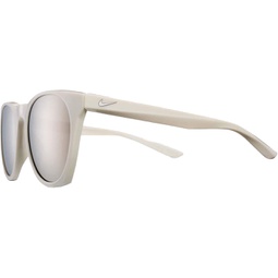 Nike EV1119-070 Horizon M Sunglasses Light Bone Frame Color, Grey with Super Silver Mirror Lens Tint