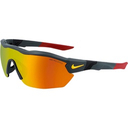 Nike Show X3 Elite Rectangular Sunglasses, Matte Sequoia, 61/15/130