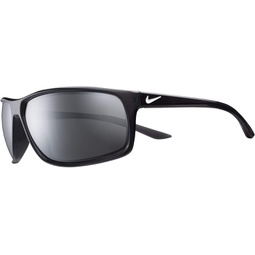 Nike Mens Adrenaline Polarized Rectangular Sunglasses, Anthracite/White, 66 mm
