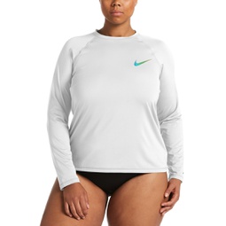 Nike Plus Size Long Sleeve Hydro Rash Guard