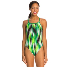 Nike Beam Modern Cut Out Tank One Piece Swimsuit