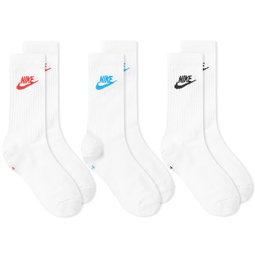 Nike Everyday Essential Sock - 3 Pack White & Multi
