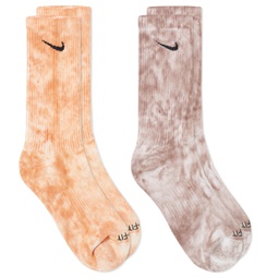 Nike Tie-Dye Sock - 2 Pack Multi