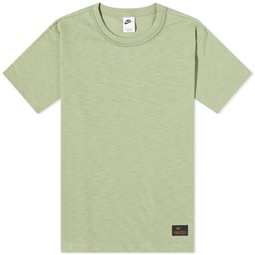 Nike Life Short Sleeve Knit Top Oil Green & Neutral Olive