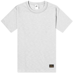 Nike Life Short Sleeve Knit Top Light Silver & Phantom