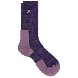 Nike ACG Cushioned Crew Sock Purple Ink & Black