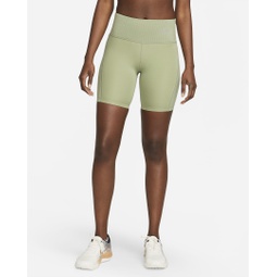 Womens Tight Mid-Rise Ribbed-Panel Running Shorts with Pockets