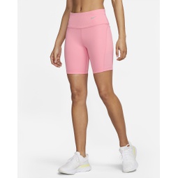 Womens Tight Mid-Rise Ribbed-Panel Running Shorts with Pockets