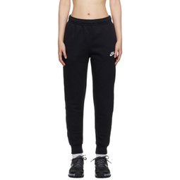 Black Embroidered Lounge Pants 231011F086037