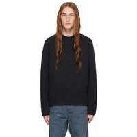 Black Raglan Sweatshirt 241011M204002