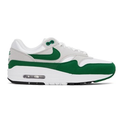 Gray & Green Air Max 1 Sneakers 241011F128084