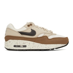 White & Brown Air Max 1 87 Sneakers 241011F128081