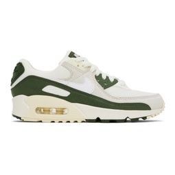 Off-White & Green Air Max 90 Sneakers 241011F128088