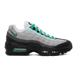 Gray & Green Air Max 95 Sneakers 232011F128059