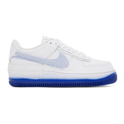 White & Blue Air Force 1 Shadow Sneakers 232011F128018