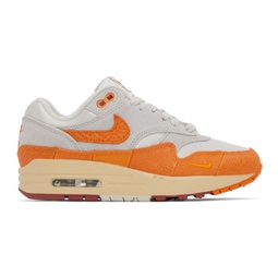 Orange & Gray Air Max 1 Sneakers 231011F128054