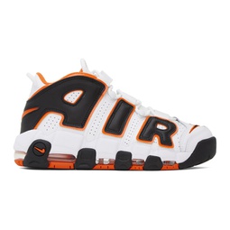 White & Orange Air More Uptempo 96 Sneakers 232011M237119