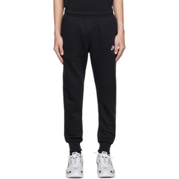 Black Sportswear Club Sweatpants 241011M190028