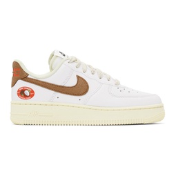 White Air Force 1 07 Coconut Low-Top Sneakers 222011F128002
