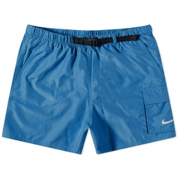 Nike Swim Belted 5 Volley Shorts Marina Blue