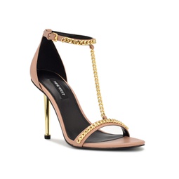 Womens Ropes Ankle Strap Stiletto Dress Sandals