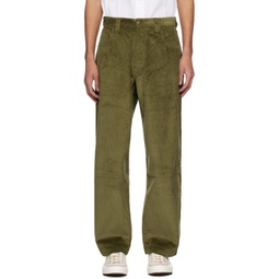 Green Five-Pocket Trousers 241876M191008