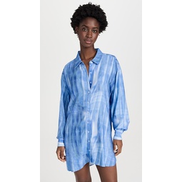 Sol Button Up Shirt Dress