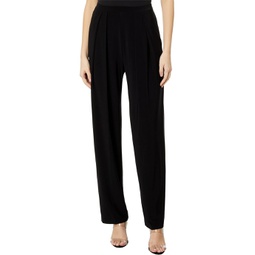 Womens Norma Kamali Tapered Pleated Trouser